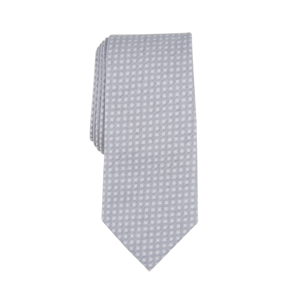 Alfani Men Hazel Square Tie Silver